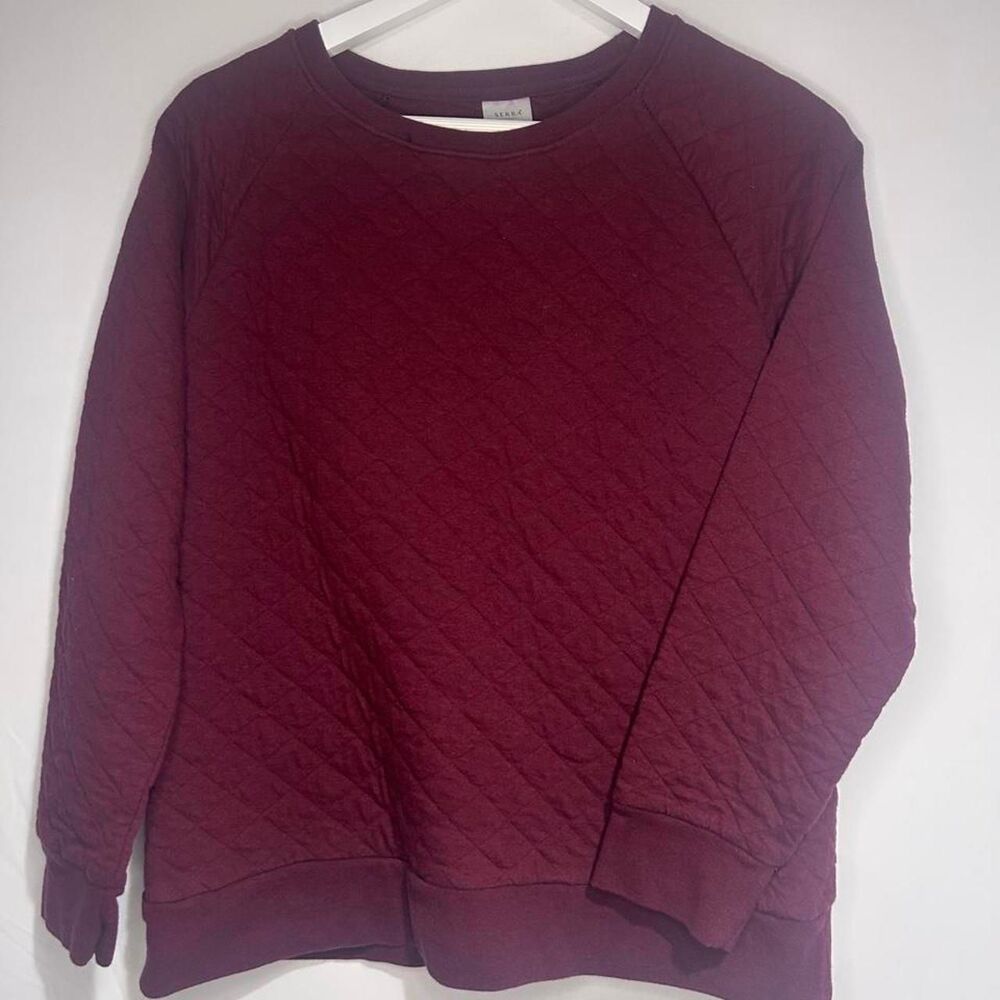 Women's Burgundy and Red Sweatshirt